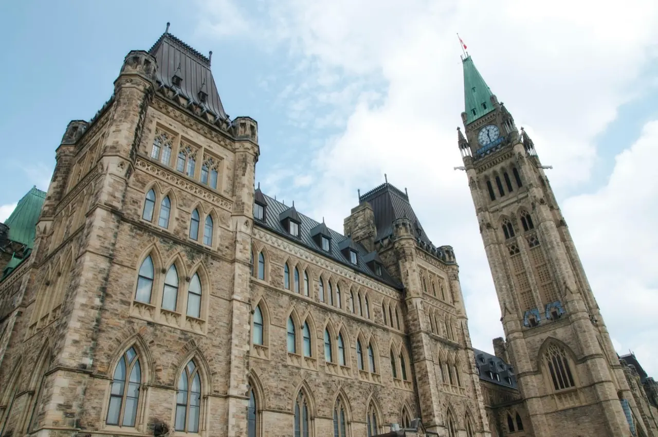 Ottawa, Ontario Parliament Hill and Rideau Canal capital cityscape — crowd control services in Ottawa