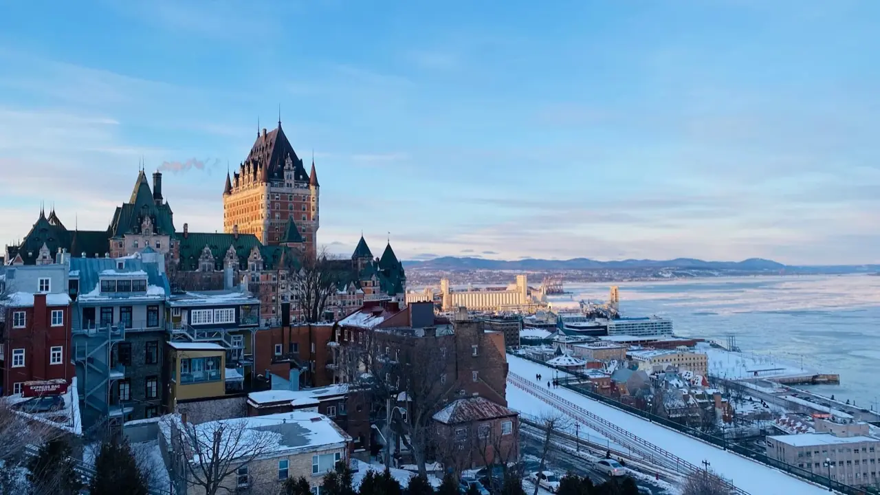 Quebec City historic Old Town architecture with Château Frontenac — crowd control services in Quebec City