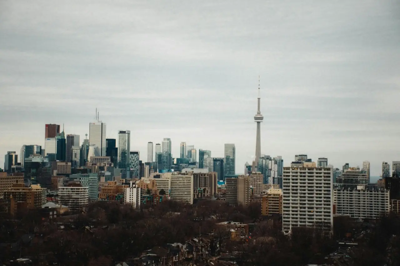 Toronto, Ontario skyline with CN Tower and Lake Ontario waterfront — crowd control services in Toronto