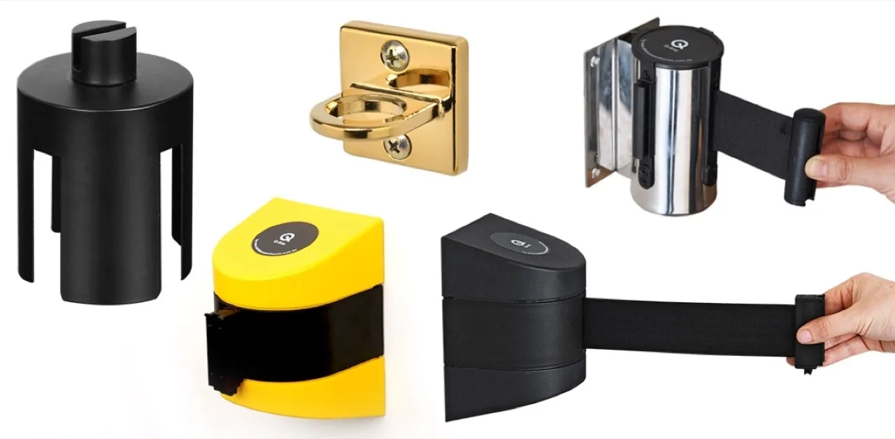 Crowd control barrier accessories and stanchion equipment for Canadian event management